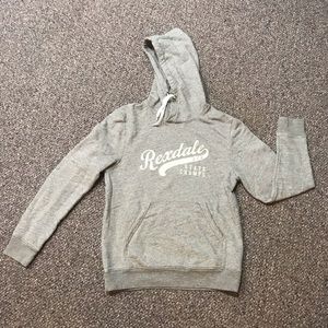 H&M hooded, heather grey sweatshirt